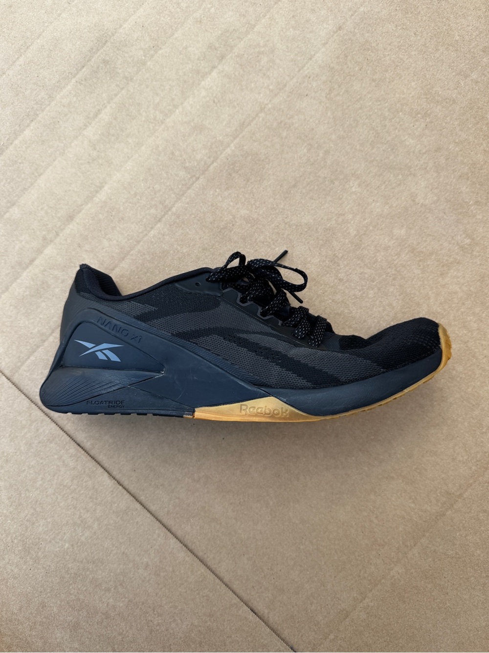 Reebok Nano X1 Men’s 13 Black Gum CrossFit Training Shoes
